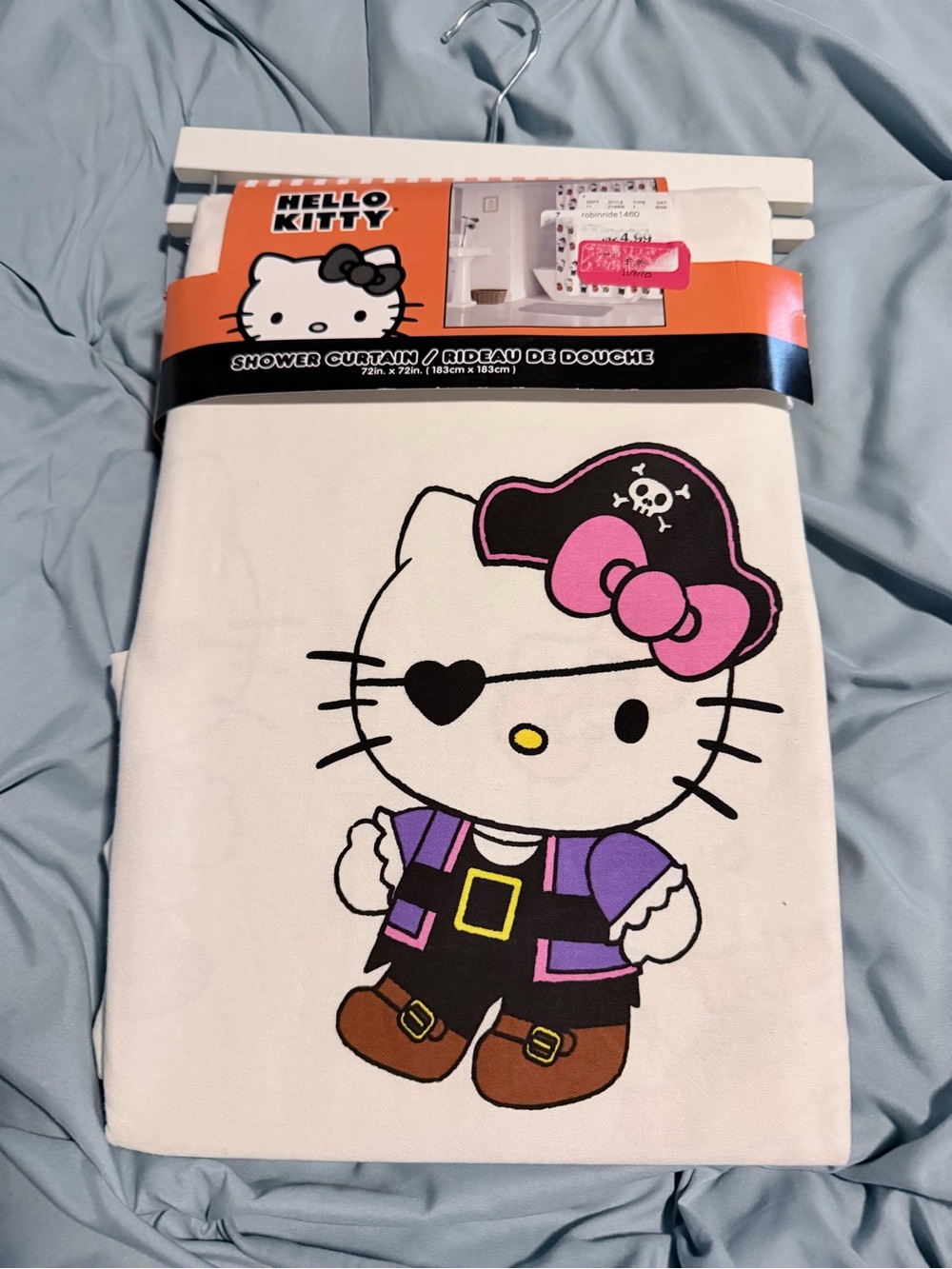 Hello Kitty Halloween Shower Curtain Pirate Candy Corn Pumpkins